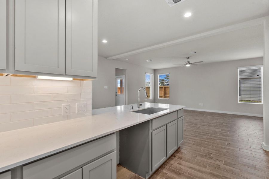 Furnished interior view inside a new home in Cypresswood Landing, Humble (Image 5).
