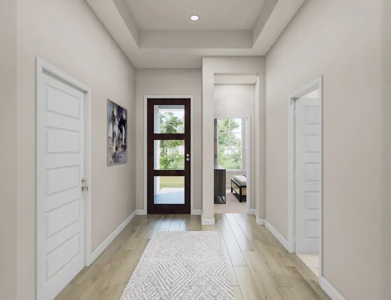 Representative furnished interior of a home built from the Bluebird by Tri Pointe Homes in Oakhill Reserve, Tomball (Image 4).