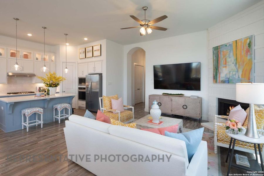 Furnished interior view inside a new home in The Ranches at Creekside, Boerne (Image 10).