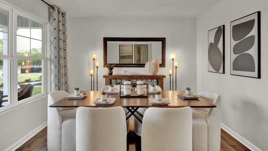Furnished interior view inside a new home in Fox Hollow, Dalton (Image 4).