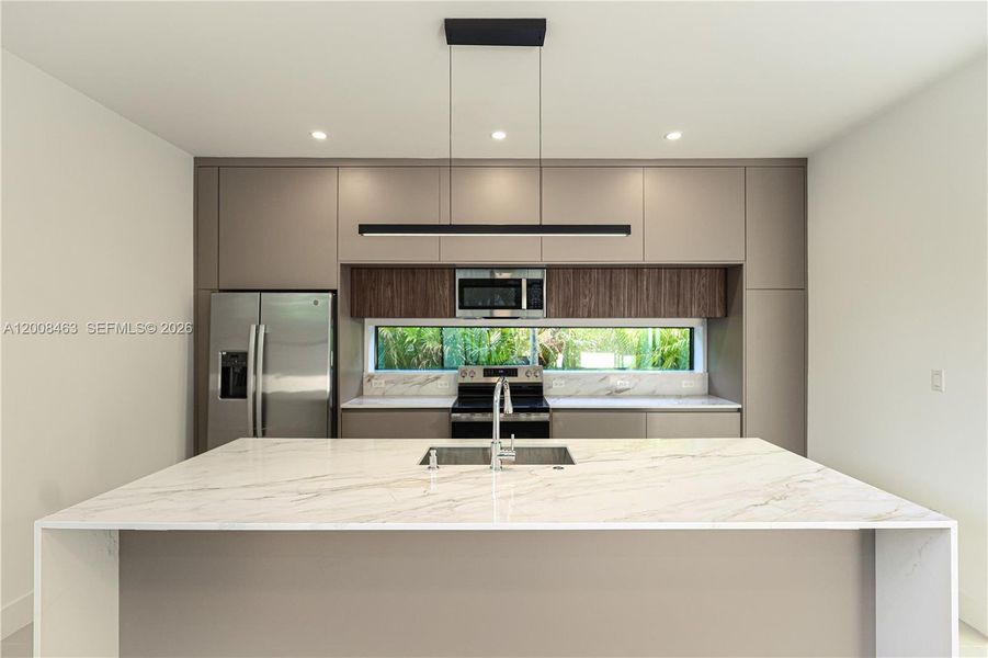 Furnished interior view inside a new home in , Miami (Image 3).