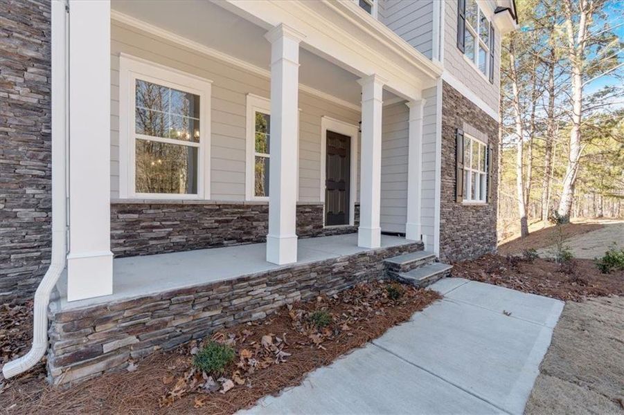 Exterior details and patio area of a home in Carter Grove, Cartersville (Image 4).