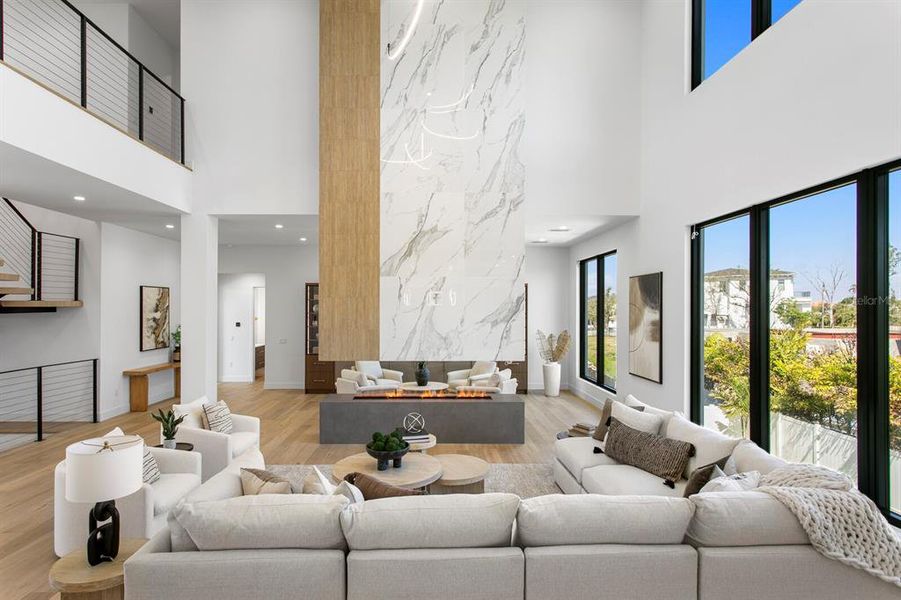 Furnished interior view inside a new home in , Tampa (Image 38).