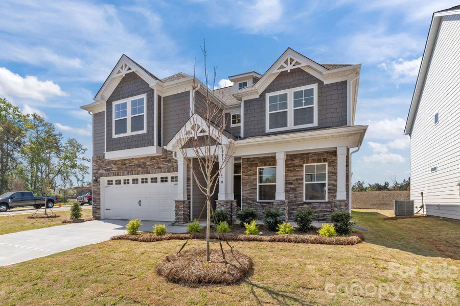 Front exterior of a new home in McFarland Estates, York, SC, highlighting curb appeal (Image 20).