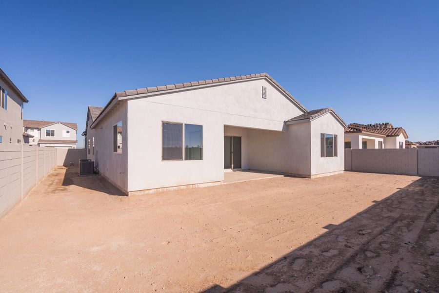 Exterior details and patio area of a home in Soleo, San Tan Valley (Image 3).