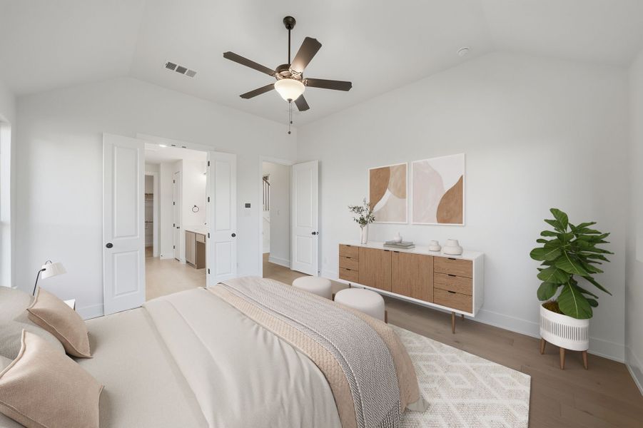 Furnished interior view inside a new home in Tavolo Park, Fort Worth (Image 17). Furnished interior view inside a new home in Tavolo Park, Fort Worth (Image 17).