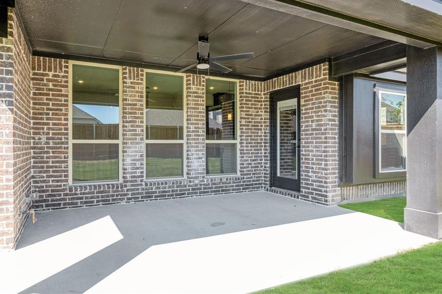 Exterior details and patio area of a home in Silo Mills Classic 60, Joshua (Image 2). Exterior details and patio area of a home in Silo Mills Classic 60, Joshua (Image 2).