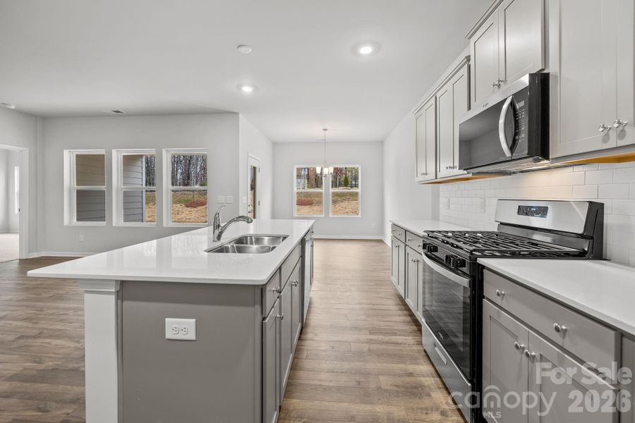 Furnished interior view inside a new home in Cottages at Wingate, Wingate (Image 10).