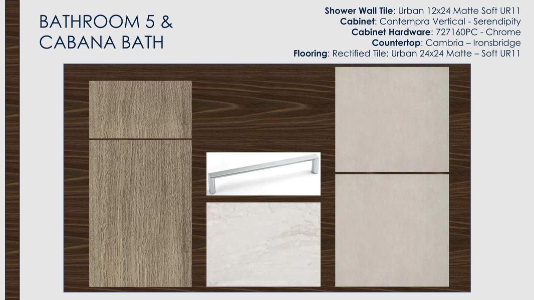 Sample of building materials used in homes in Apex at Avenir, Palm Beach Gardens (Image 7).