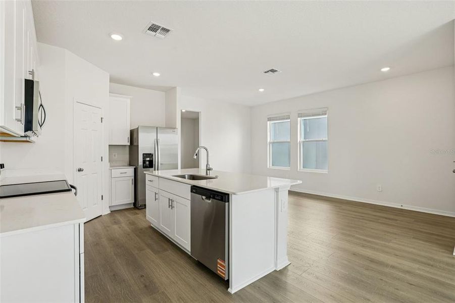 Furnished interior view inside a new home in The Meadow at Crossprairie Bungalows, St. Cloud (Image 7).