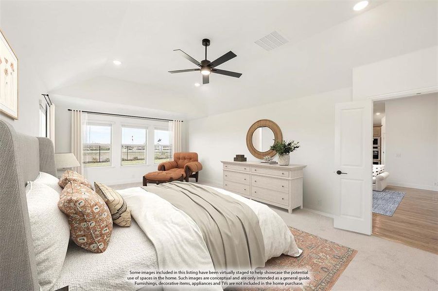 Furnished interior view inside a new home in Timberbrook, Justin (Image 10).