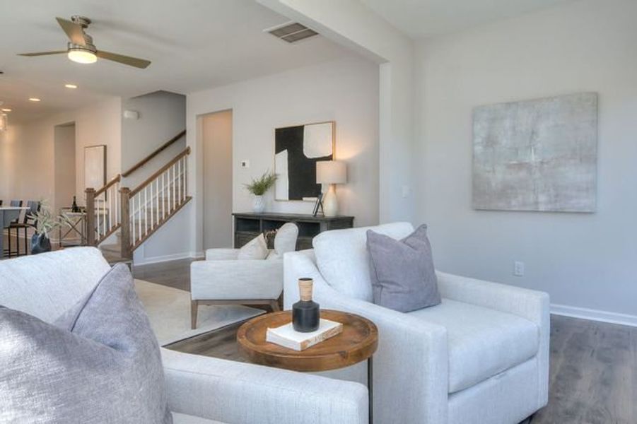 Representative furnished interior of a home built from the Tate by True Homes in Heritage Hall, Statesville (Image 12).