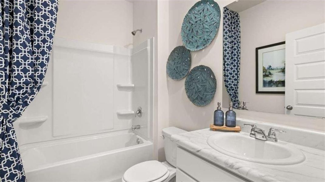 Furnished interior view inside a new home in Jackson Landing, Jefferson (Image 45). Furnished interior view inside a new home in Jackson Landing, Jefferson (Image 45).