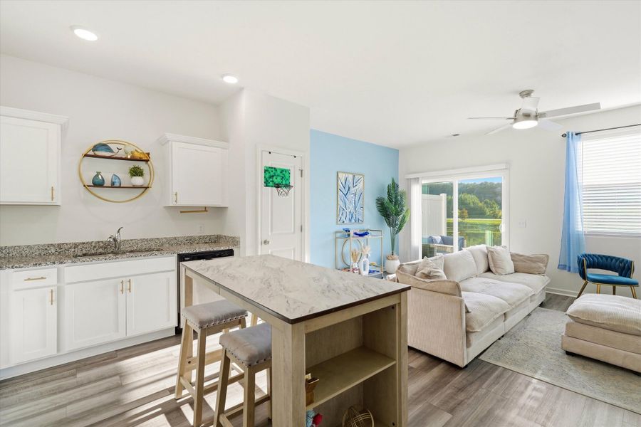 Furnished interior view inside a new home in , Summerville (Image 18). Furnished interior view inside a new home in , Summerville (Image 18).
