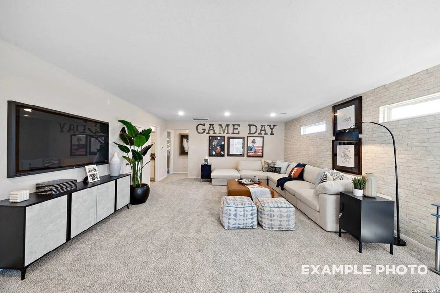 Furnished interior view inside a new home in Hickory Ridge, San Antonio (Image 10).