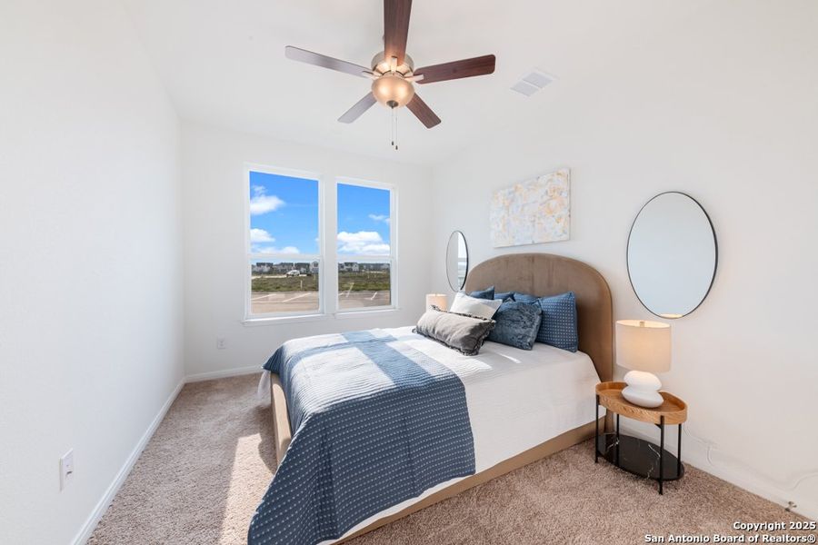 Furnished interior view inside a new home in , New Braunfels (Image 15).
