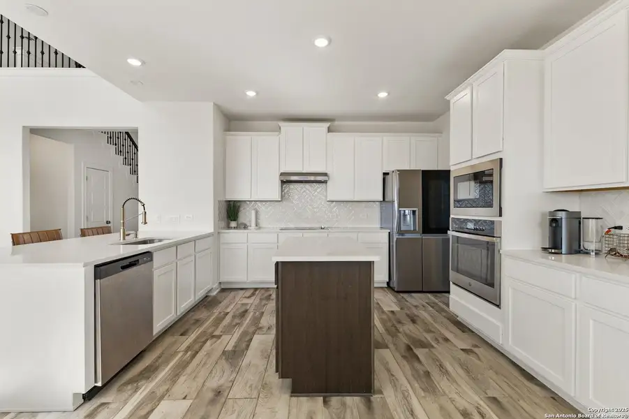 Furnished interior view inside a new home in Arched Oaks, Floresville (Image 8). Furnished interior view inside a new home in Arched Oaks, Floresville (Image 8).