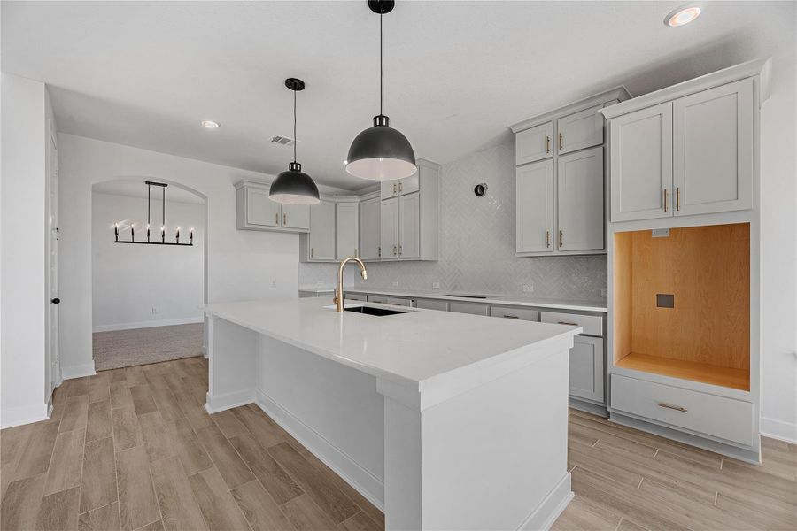 Furnished interior view inside a new home in Fulshear Lakes - 60', Fulshear (Image 3).