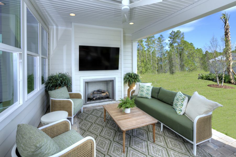 Representative exterior details of a home built from the Liberty by Riverside Homes in Mariposa at EverRange, Jacksonville (Image 27).