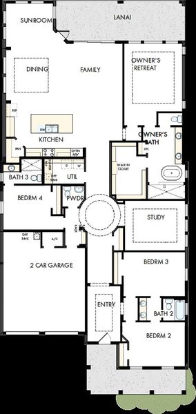 2D floor plan layout of this home in Laureate Park at Lake Nona - Park Series, Orlando, FL (Image 2). 2D floor plan layout of this home in Laureate Park at Lake Nona - Park Series, Orlando, FL (Image 2).