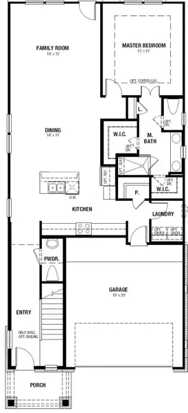 2D floor plan layout of this home in Avondale, San Antonio, TX (Image 3).