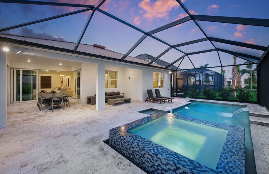 Exterior details and patio area of a home in SeaFlower, Bradenton (Image 2).