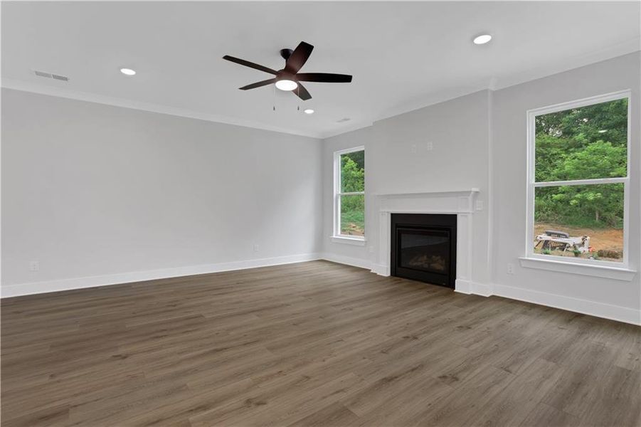 Spacious, unfurnished interior of a new home in Villas at Dawsonville, Dawsonville (Image 30). Spacious, unfurnished interior of a new home in Villas at Dawsonville, Dawsonville (Image 30).