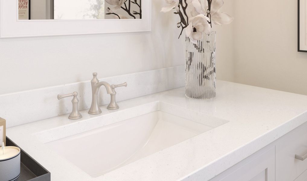 Brushed nickel bath fixtures