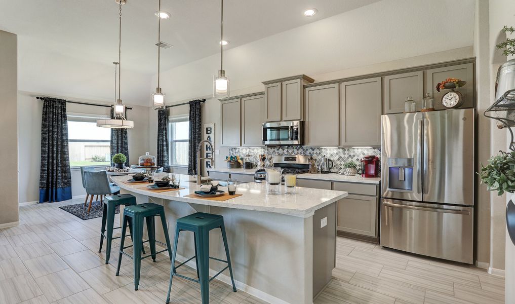 Large kitchen island