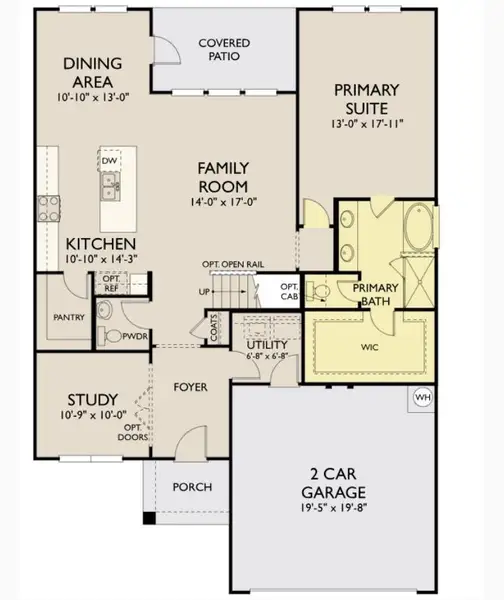 2D floor plan layout of this home in The Colony, Bastrop, TX (Image 2). 2D floor plan layout of this home in The Colony, Bastrop, TX (Image 2).