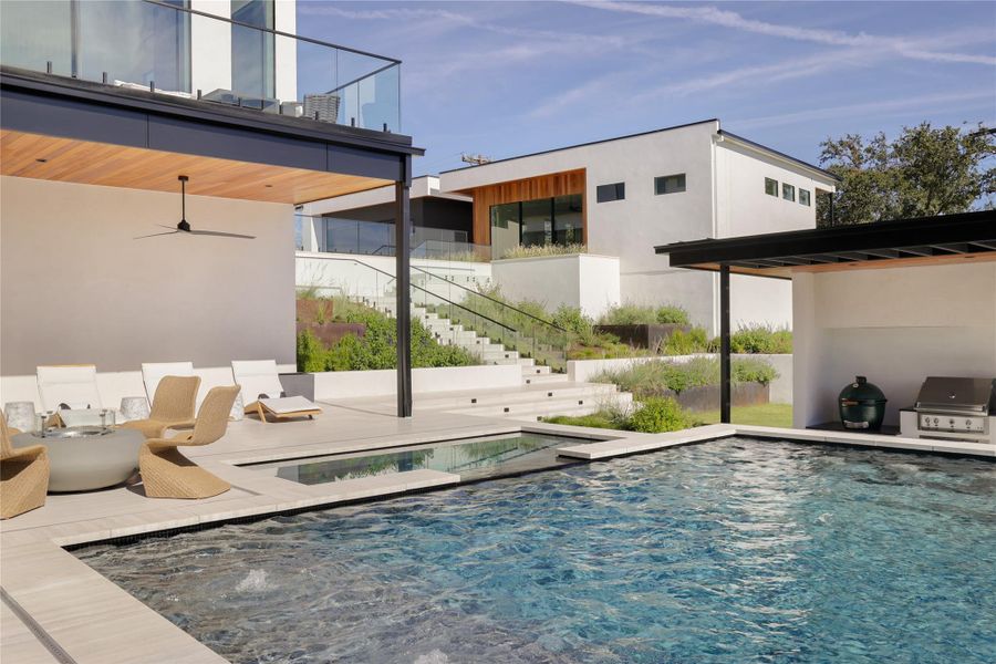 Exterior details and patio area of a home in , Austin (Image 27).