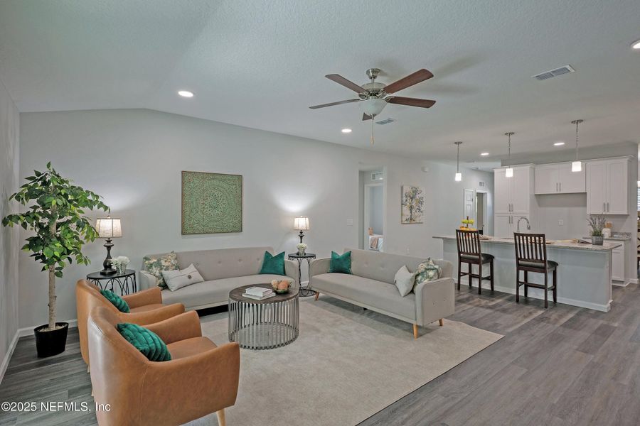 Furnished interior view inside a new home in , Jacksonville (Image 12).