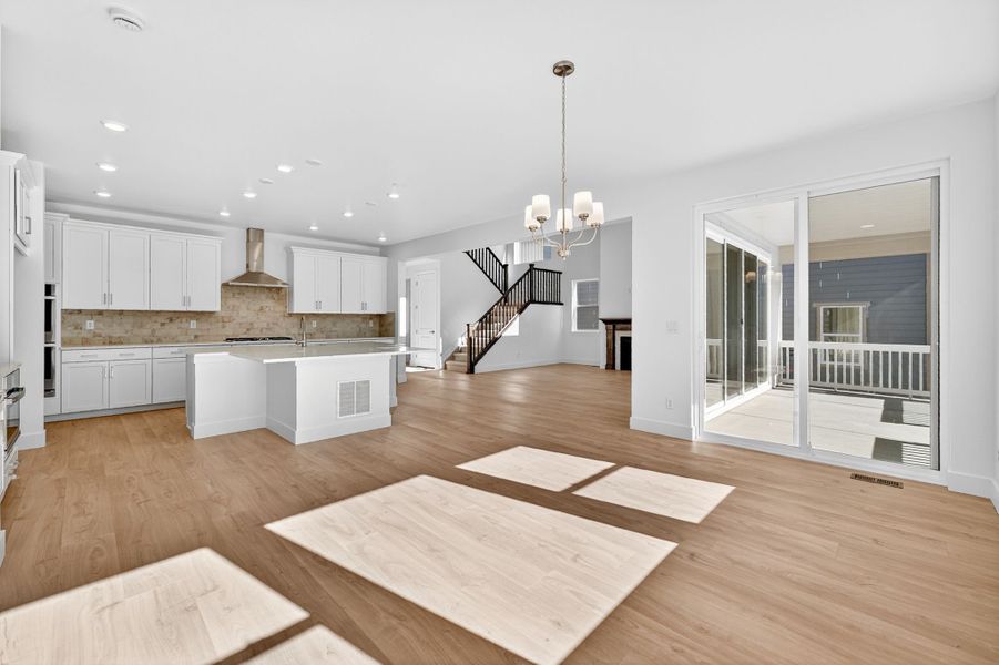 Furnished interior view inside a new home in Trailstone, Arvada (Image 5).