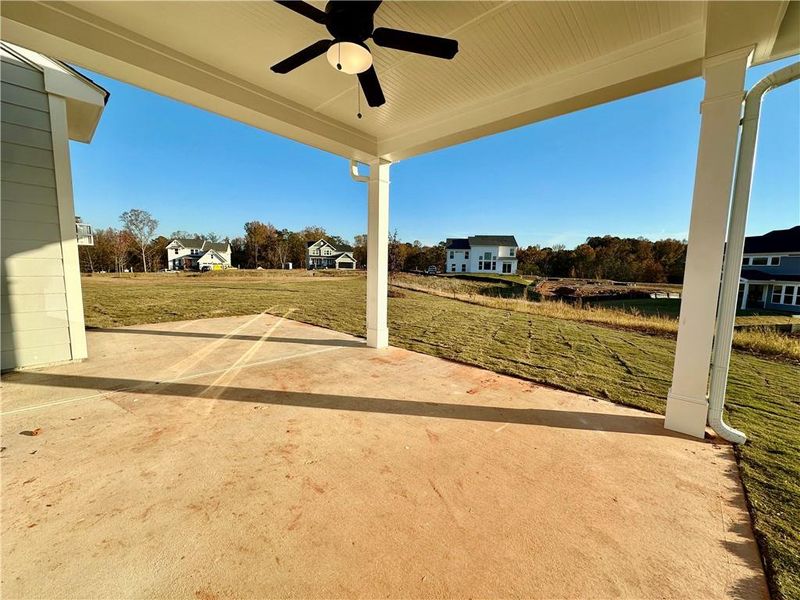 Exterior details and patio area of a home in Twin Lakes, Hoschton (Image 3).