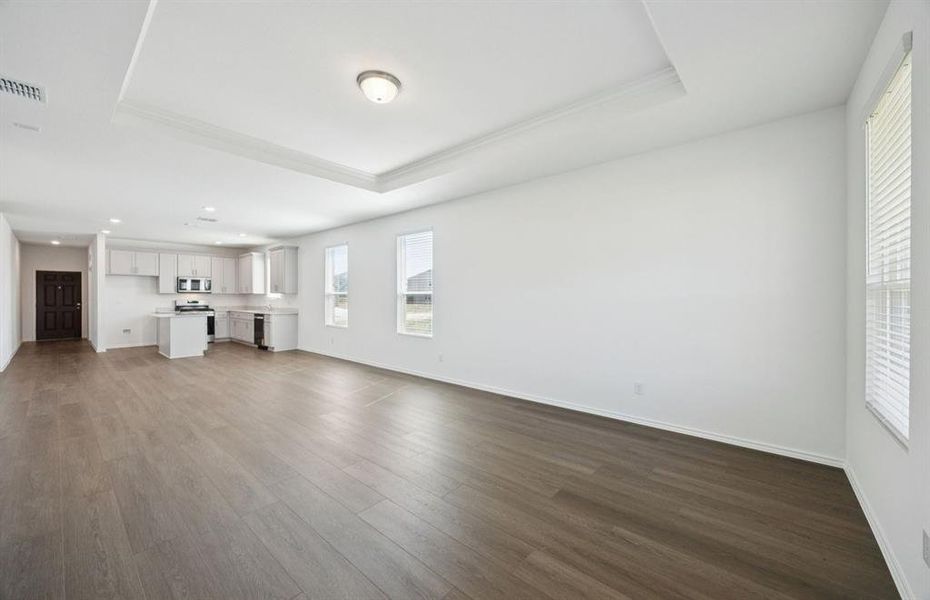 Gathering room with view of main living areas Gathering room with view of main living areas