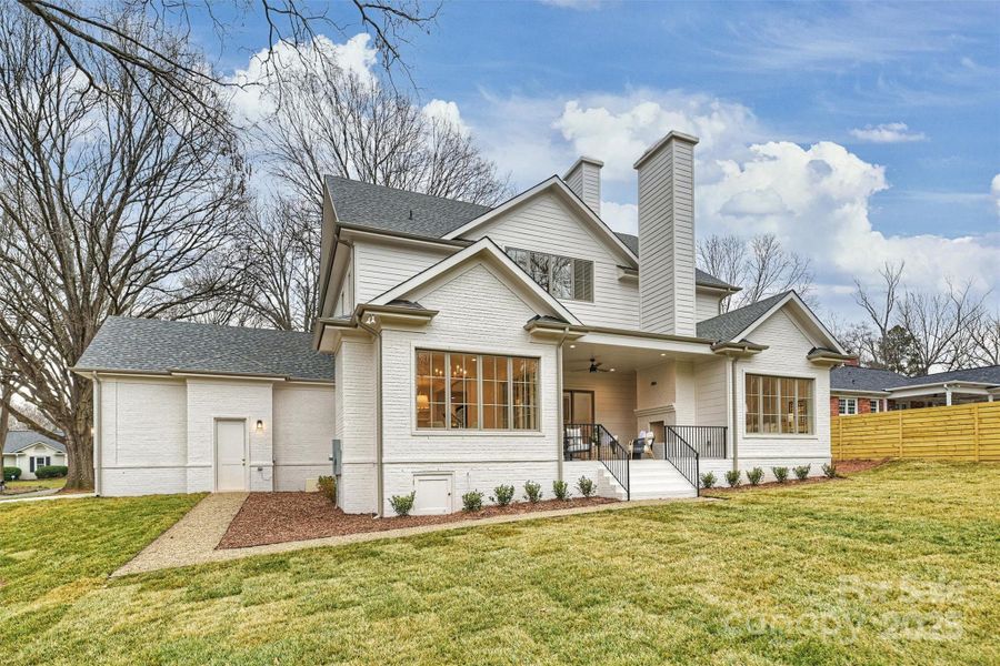 Back exterior view of this stunning home!