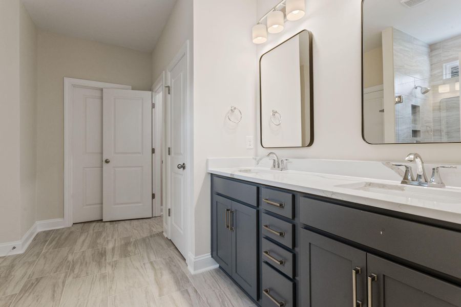 Furnished interior view inside a new home in Tidewater at Lakes of Cane Bay, Summerville (Image 4).