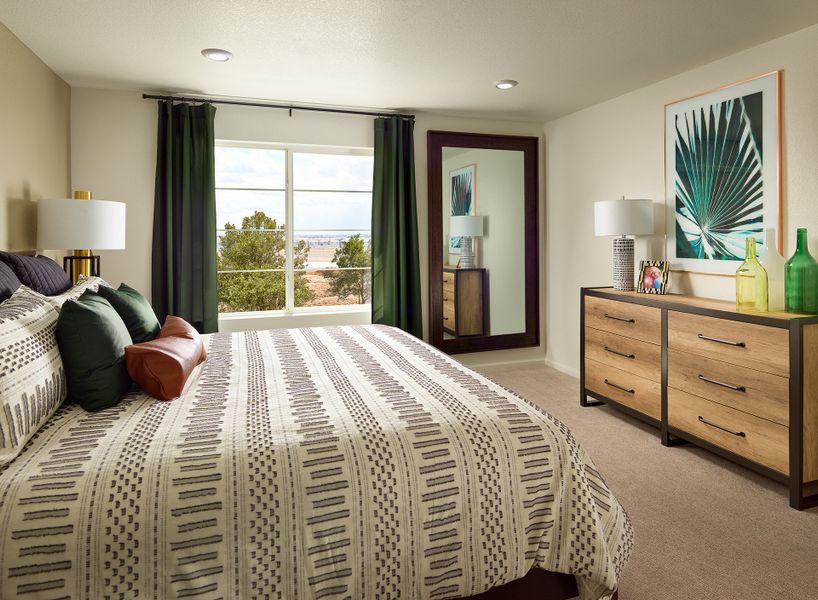 Unwind after a long day in your primary suite