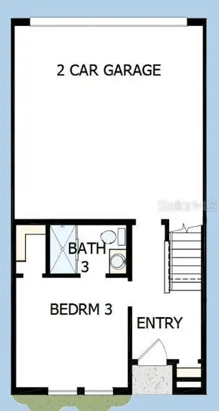 2D floor plan layout of this home in Apex at Seminole Heights, Tampa, FL (Image 5). 2D floor plan layout of this home in Apex at Seminole Heights, Tampa, FL (Image 5).