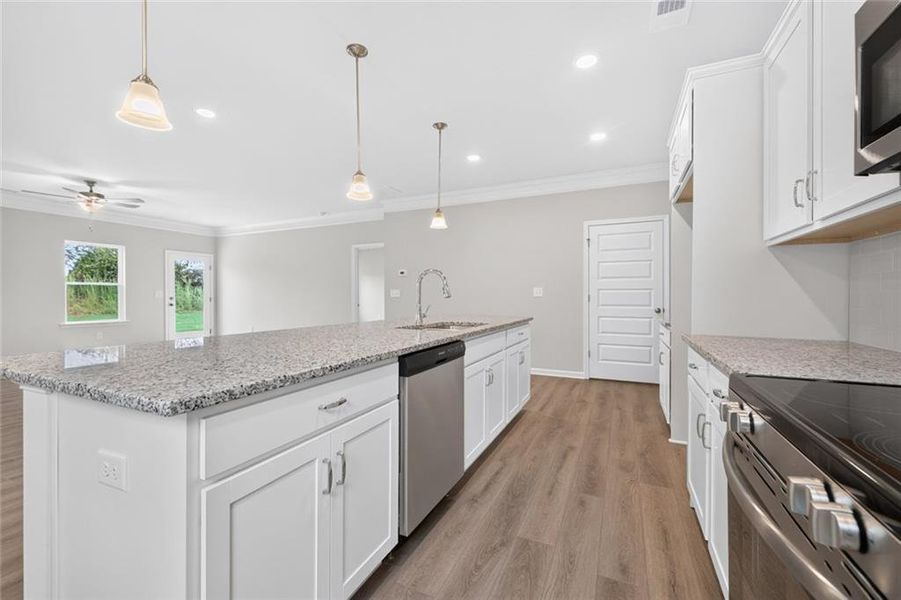 Furnished interior view inside a new home in Allen Manor, Hoschton (Image 6).
