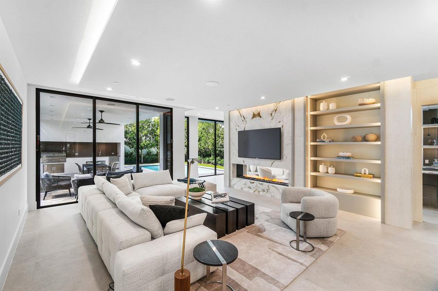 Furnished interior view inside a new home in , Delray Beach (Image 9).