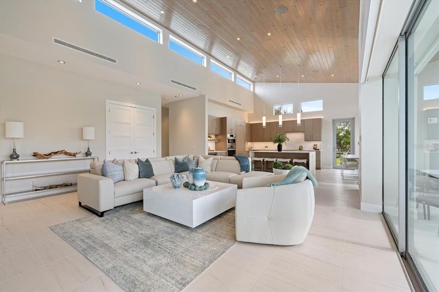 Furnished interior view inside a new home in , Longboat Key (Image 60).