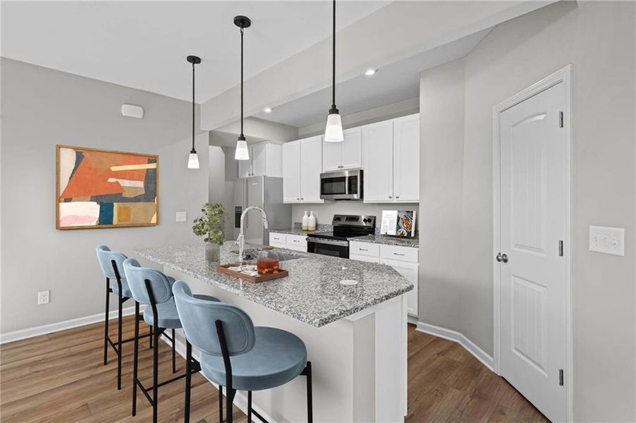 Furnished interior view inside a new home in Villas at Gold Creek, Dawsonville (Image 16). Furnished interior view inside a new home in Villas at Gold Creek, Dawsonville (Image 16).