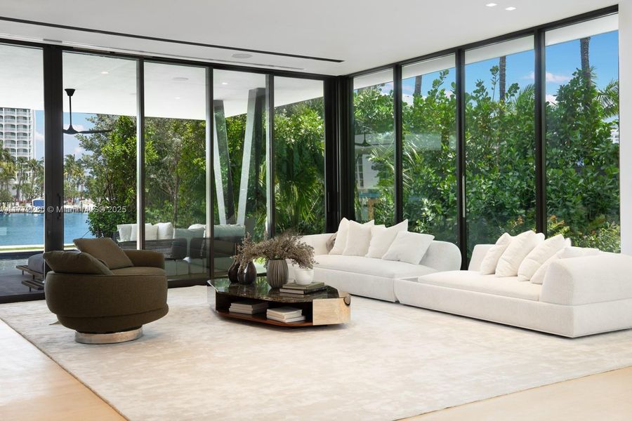 Furnished interior view inside a new home in , Miami Beach (Image 9). Furnished interior view inside a new home in , Miami Beach (Image 9).