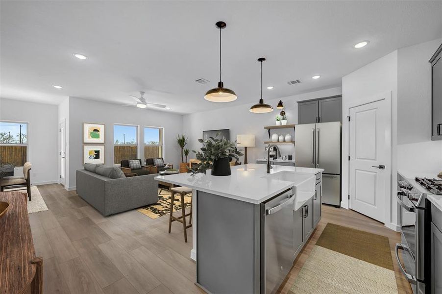 Furnished interior view inside a new home in Rolling Ridge, Van Alstyne (Image 6).