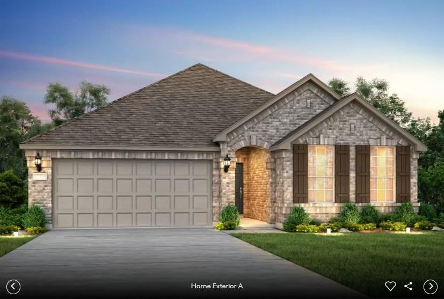 Front exterior- Pulte - Arlington, Elevation A rendering