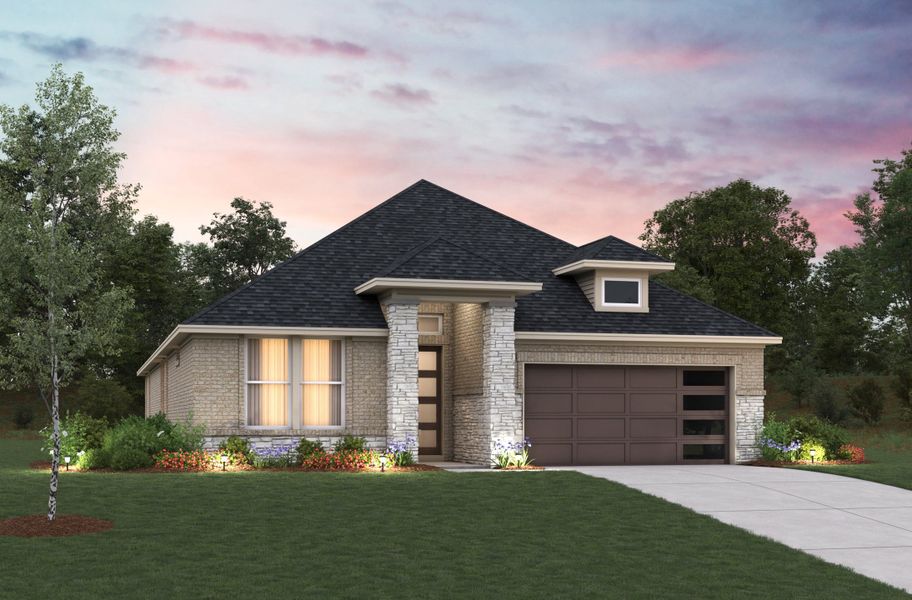 Representative exterior photo of a completed home built from the Mckinney by Beazer Homes in Pinevale, Tomball, TX (Image 3).