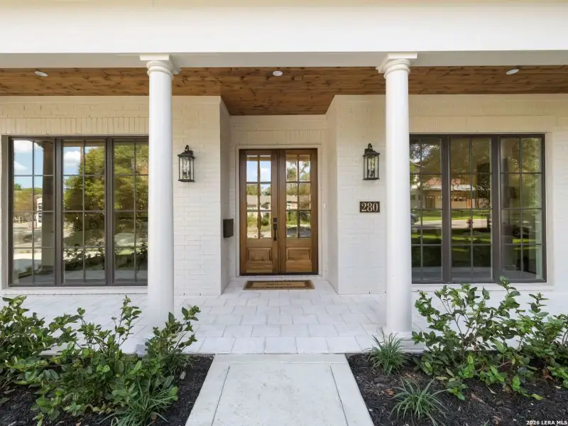 Exterior details and patio area of a home in , Alamo Heights (Image 3).