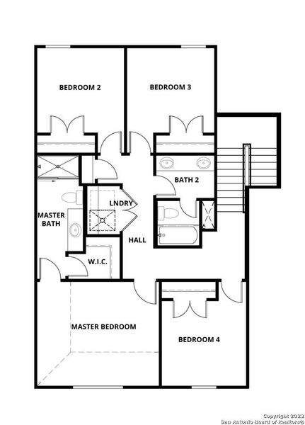 2D floor plan layout of this home in Luckey Ranch, San Antonio, TX (Image 2). 2D floor plan layout of this home in Luckey Ranch, San Antonio, TX (Image 2).