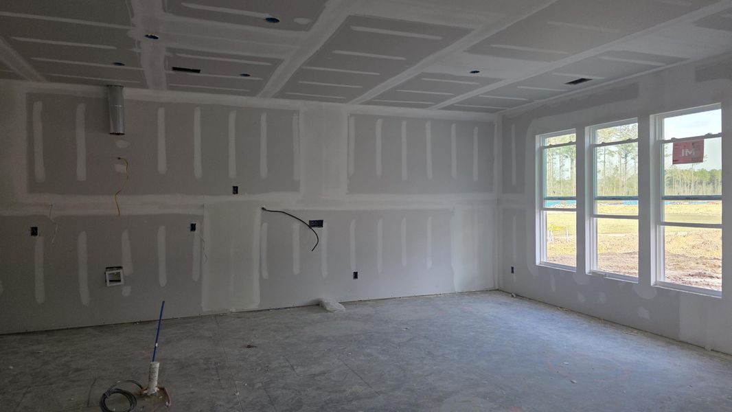 In-progress construction of a new home in The Enclave at French Quarter Creek, Huger, SC (Image 5).